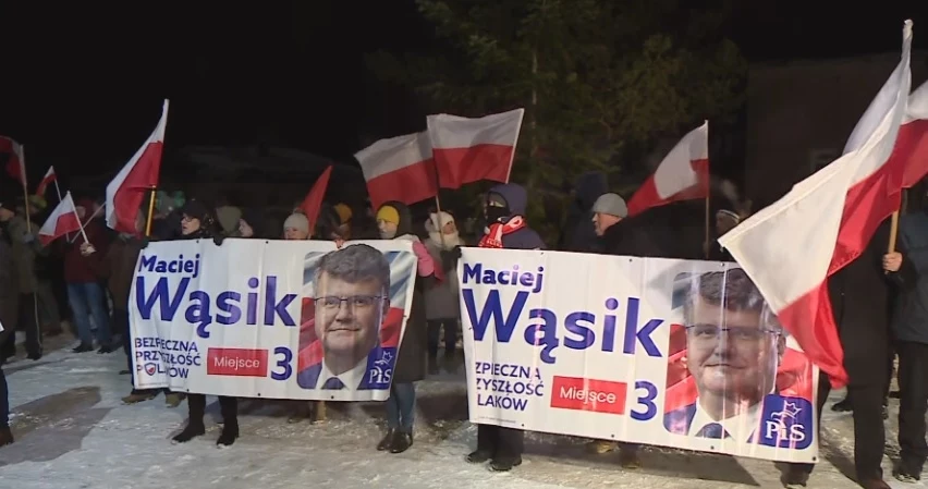 Protest przed aresztem w Przytułach Starych