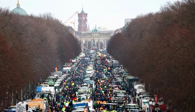 Wielki protest w Berlinie. Tysiące ciągników w mieście