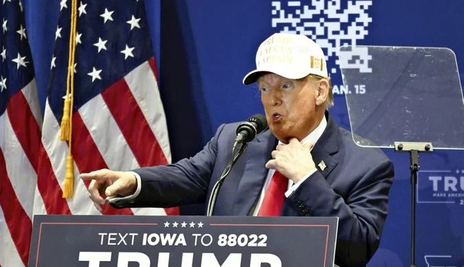 Triumf Donalda Trumpa. Zwyciężył w republikańskich prawyborach w Iowa