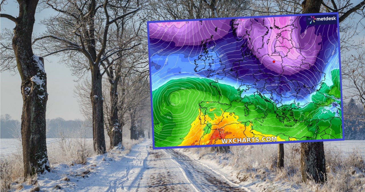 Trzaskające, mrozy, wracają, Polski, Antycyklon, Bonifacy, przyniesie, minusowe, temperatury, praktycznie, całym, kraju, zabrakn Zmiany się pogłębiają. Mróz sięgnie -15 stopni