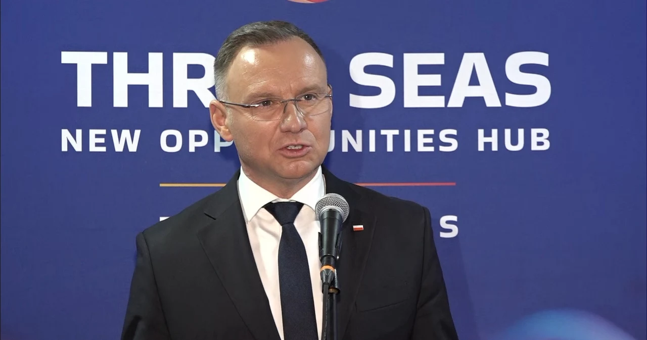 Andrzej Duda w Davos