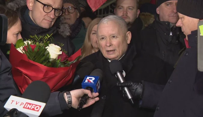 Kaczyński grzmi w Radomiu. "Kamiński powinien dostać order"