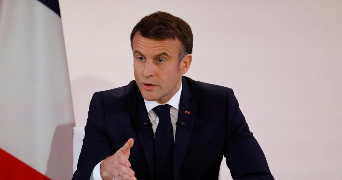 Prezydent Francji Emmanuel Macron