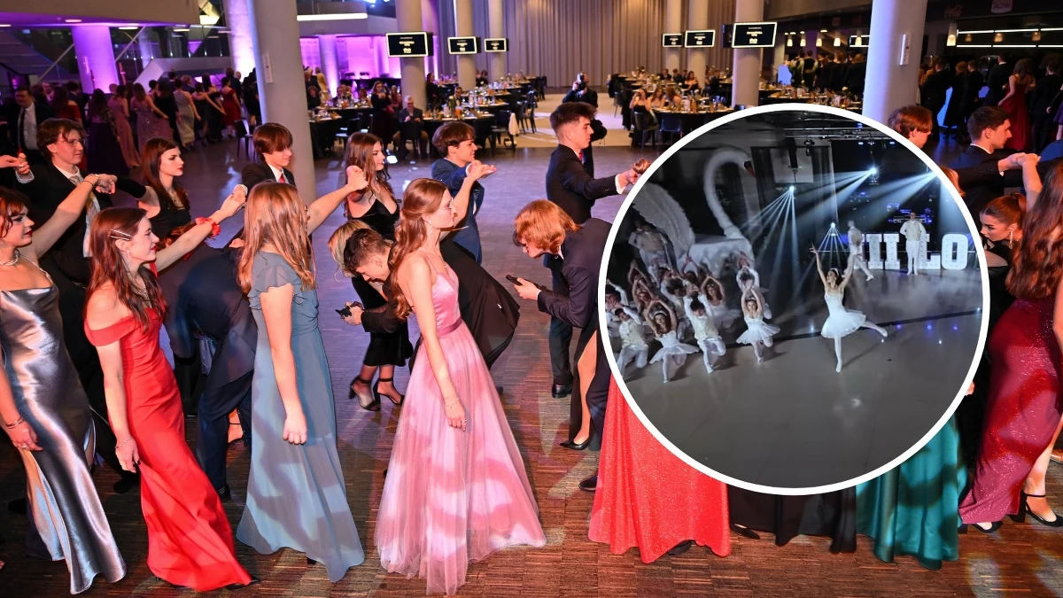 Niezwykły polonez na studniówce w wykonaniu uczniów radomskiego liceum. Tegoroczni maturzyści z "Czachowskiego" zatańczyli "Jezioro łabędzie". To niejedyny oryginalny polonez z udziałem radomskich uczniów. W poprzednich latach - za sprawą choreografa Michała Ankiewicza - maturzyści wcielali się w rolę m.in. pilotów, stewardess czy modelek.