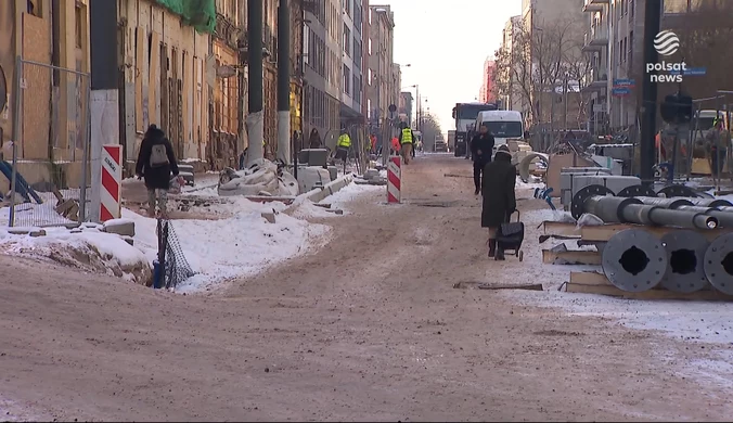 "Wydarzenia": Łódzkie ulice wciąż rozkopane. Urzędnicy proponują niższe czynsze i darmowe parkowanie