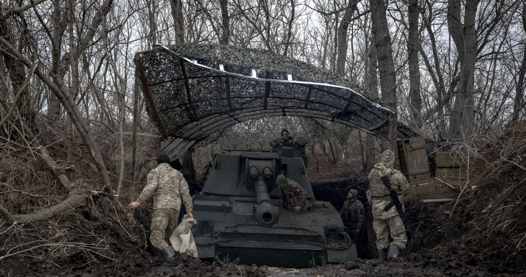 Ukraińscy żołnierze pod Awdijiwką. Koniec 2023 r. 