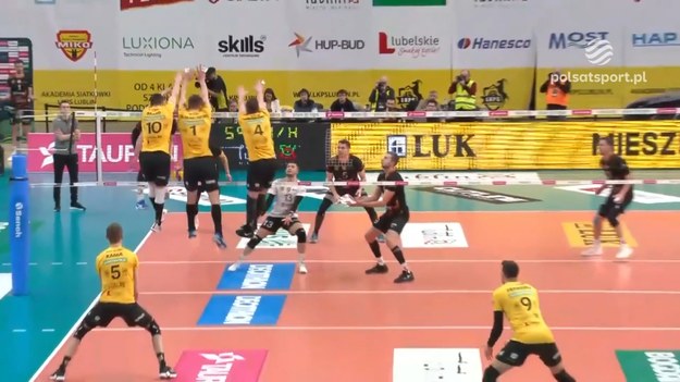 Fragmenty meczu Bogdanka LUK Lublin – KGHM Cuprum Lubin 3:2 (25:13, 16:25, 25:23, 17:25, 15:4) - siatkówka, PlusLiga 2024, 18. kolejka.

