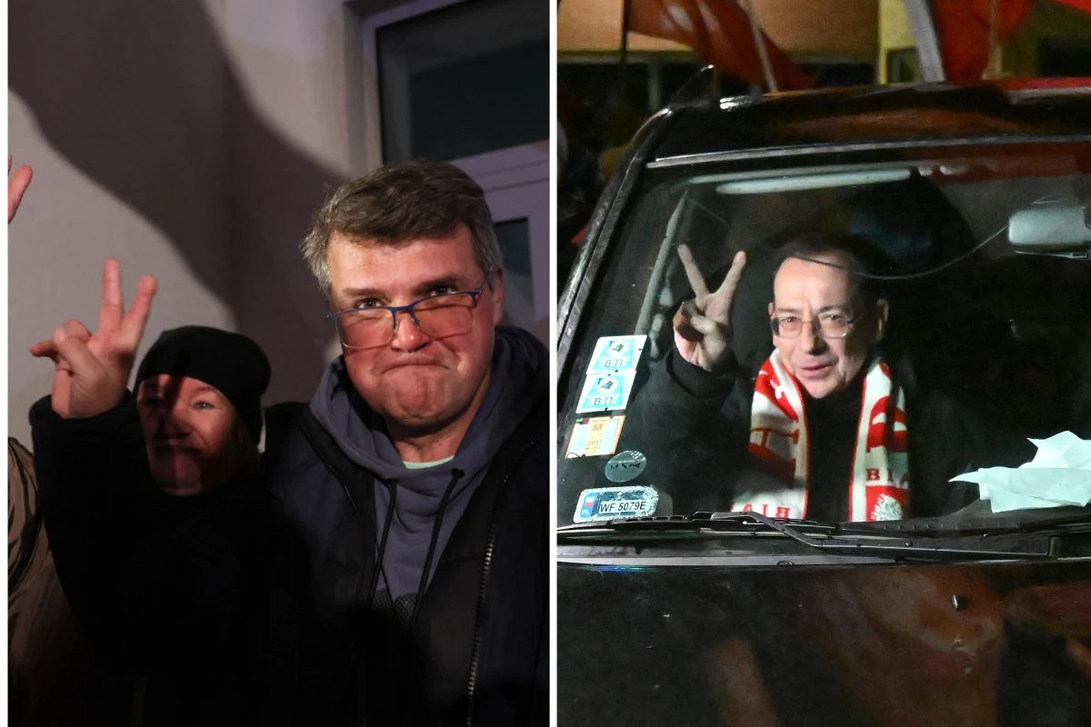 Mariusz Kamiński i Maciej Wąsik zostali wypuszczeni z zakładów karnych. Kamiński przebywał w areszcie w Radomiu, Wąsik był w zakładzie w Przytułach Starych. Niespełna trzy godziny wcześniej prezydent Andrzej Duda ogłosił, że ułaskawił polityków PiS.