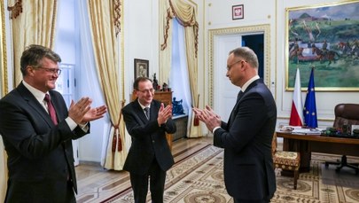 Mariusz Kamiński i Maciej Wąsik w Pałacu Prezydenckim. "They are back"