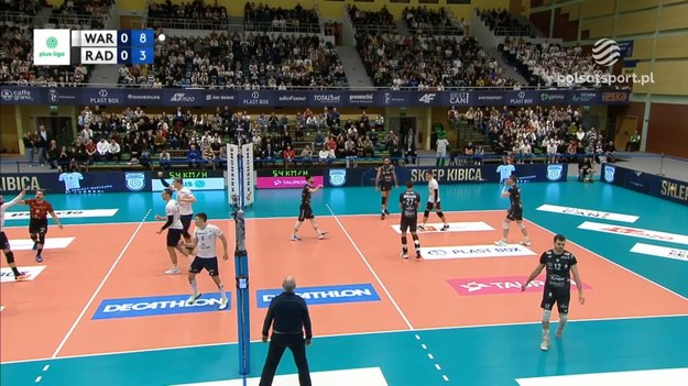 Fragmenty meczu Projekt Warszawa – Enea Czarni Radom 3:0 (25:17, 25:12, 25:22) - siatkówka, PlusLiga 2024, 18. kolejka.