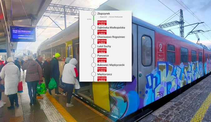 Regionalna kolej tonie w chaosie. Dla pasażerów to "istny rollercoaster"