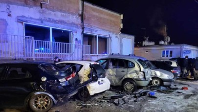 Pijany kierowca uszkodził 6 zaparkowanych samochodów