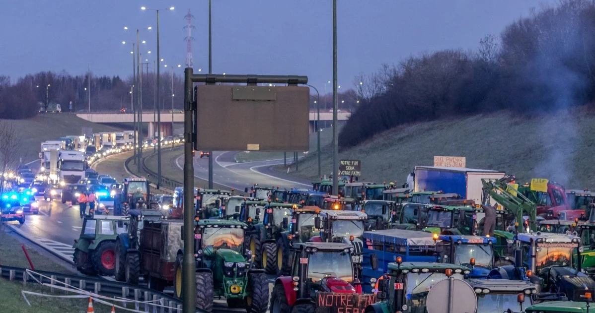 Protesty rolników w Belgii