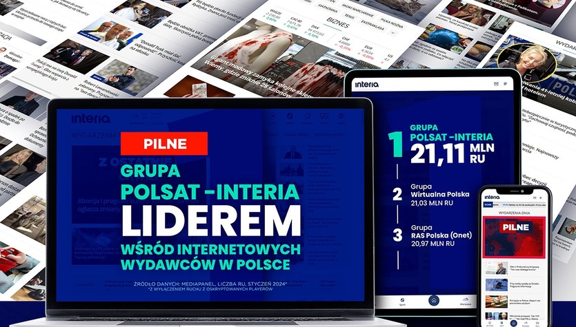  Grupa Polsat-Interia numerem jeden w Polsce. Pierwszy raz w historii