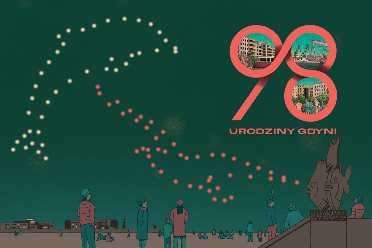 Największy pokaz dronów w Polsce odbędzie się w Gdyni. To z okazji 98. urodzin miasta. Na niebie „tańczyć” będzie 250 dronów świetlnych, które w synchronicznym tańcu przedstawią historię miasta. Widowisko planowane jest na sobotę 10 lutego.  