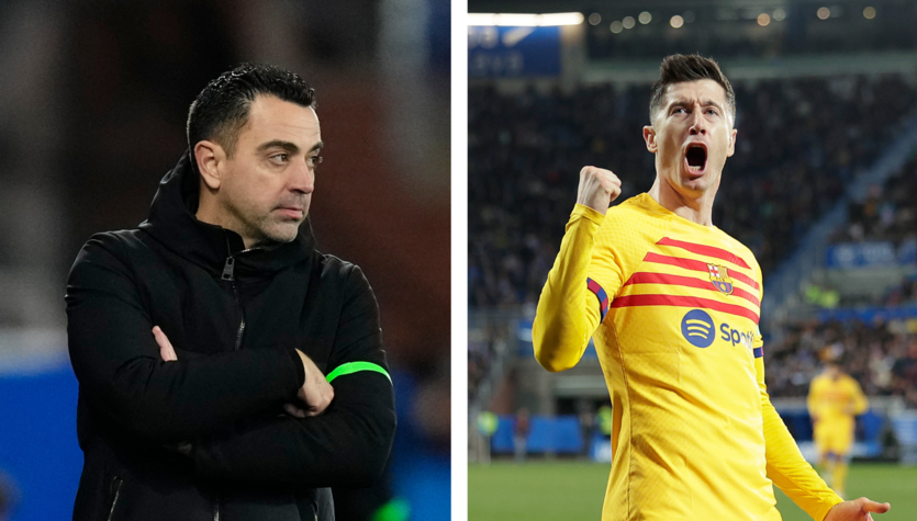 Lewandowski was brilliant in the match, then he was asked about Xavi.  “We don't want…”