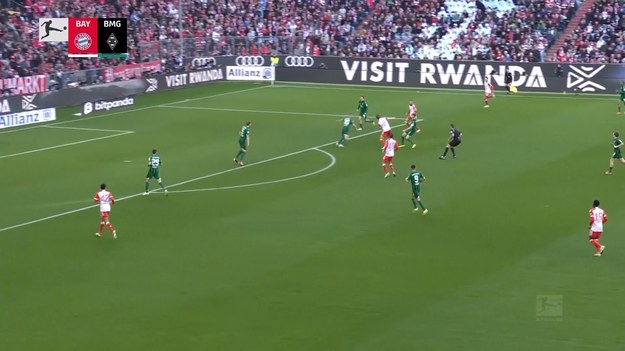 Harry Kane strzelił jednego z łatwiejszych goli w swojej karierze, gdy w sobotę Bayern Monachium odrobił straty i pokonał w Bundeslidze Borussię Moenchengladbach 3:1.