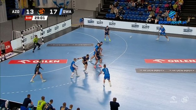 Skrót meczu 18. kolejki ORLEN Superligi Azoty-Puławy - Corotop Gwardia Opole 31:34 (13:18).

