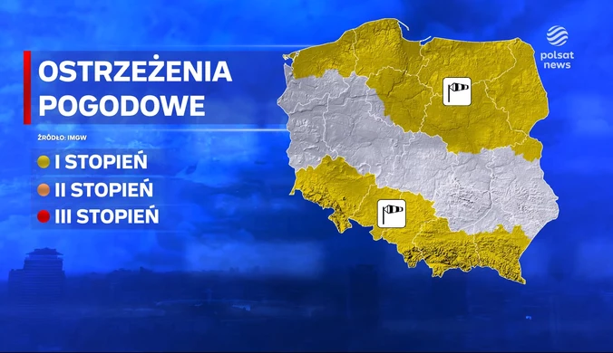 "Wydarzenia": Alerty pogodowe dla północy i południa Polski