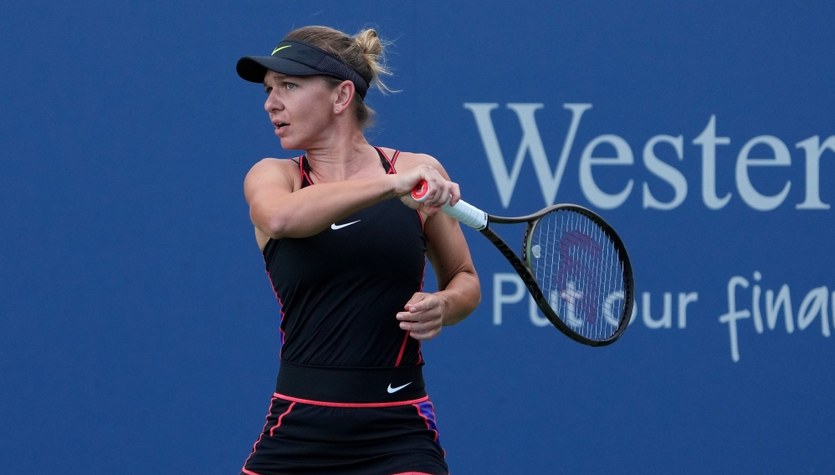 Simona Halep reaches for a lifeline.  He goes to court in person