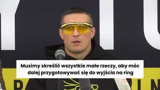 Usyk o tym jak zareagował na wieść o kontuzji Tysona Fury'ego