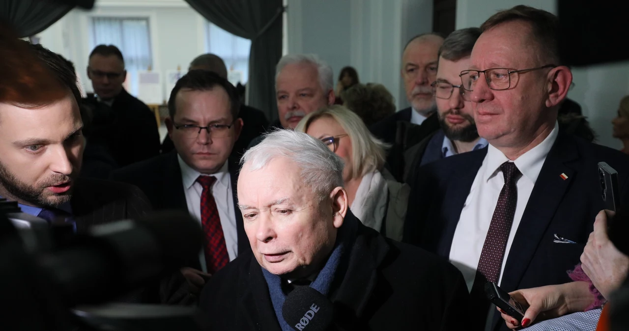 Prezes PiS Jarosław Kaczyński w Sejmie