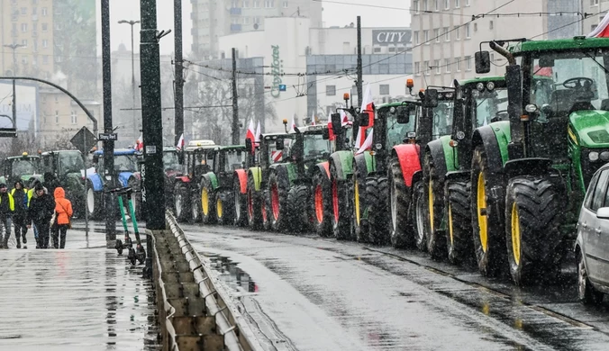 Gorąco w Bydgoszczy. Rolnicy próbowali wedrzeć się do urzędu