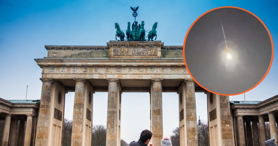 Explosion over Berlin.  Scientists examined a piece of space rock