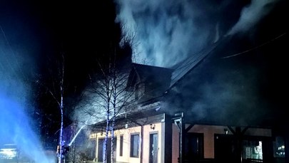 Pożar pensjonatu w Łętowni 