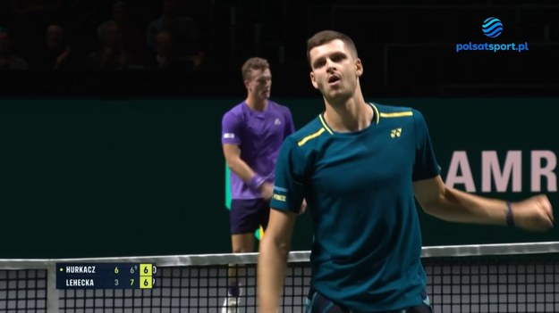 Skrót meczu ATP w Rotterdamie: Hubert Hurkacz - Jiri Lehecka. 