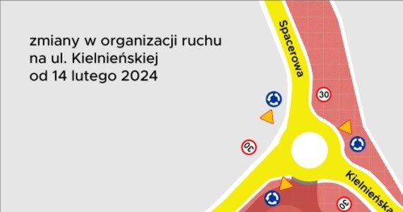 Uwaga kierowcy i pasażerowie komunikacji miejskiej w Gdańsku. W środę, 14 lutego planowane jest wprowadzenie zmian w organizacji ruchu na ul. Kielnieńskiej.