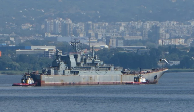 Rosyjski okręt desantowy zniszczony. "Potężne przypomnienie"