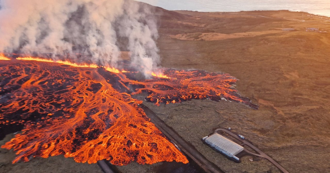 Wylew, lawy, islandzkiego, wulkanu, który, pokazywały, wszystkie, media, stacje, telewizyjne, świata, niezwykle, spektakularny,  To nie była zwykła erupcja. Wulkan na Islandii pobił wszelkie rekordy