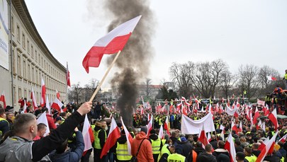 Protest rolników we Wrocławiu. Budynek KE obrzucony jajkami
