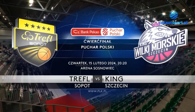 Trefl Sopot - King Szczecin 85:65. Skrót meczu. WIDEO
