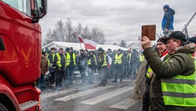 Rolnicy protestują na przejściu w Dorohusku