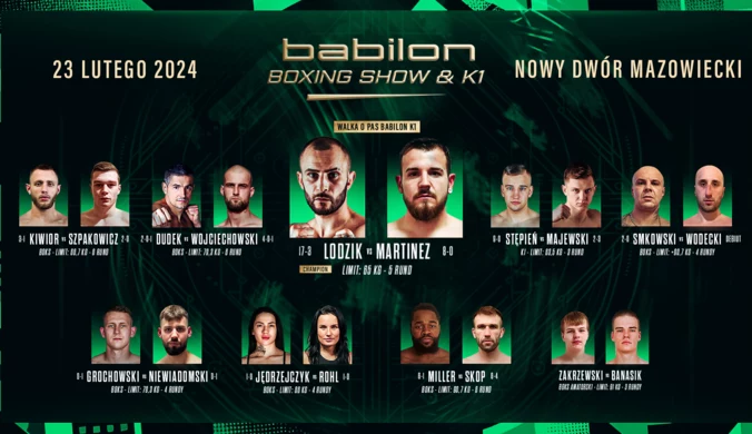 Babilon Boxing Show & K1 w Nowym Dworze Mazowieckim