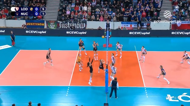 Skrót pierwszego meczu półfinałowego Pucharu CEV Grot Budowlani Łódź - Viteos Neuchatel UC 1:3 (25:17, 21:25, 26:28, 22:25).

