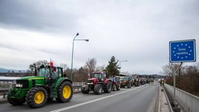 Protesty czeskich rolników częściowo zablokowały przejścia graniczne do Polski