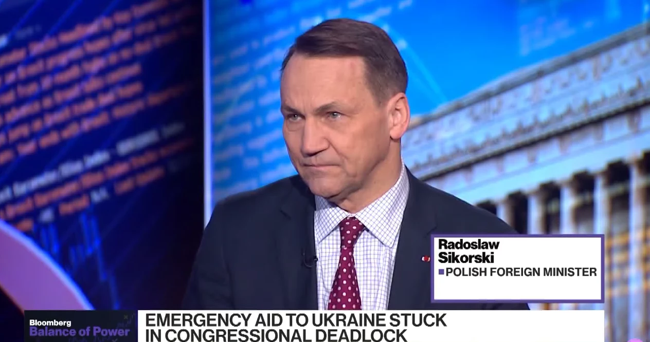 Minister spraw zagranicznych Radosław Sikorski udzielił wywiadu dla amerykańskiej telewizji Bloomberg