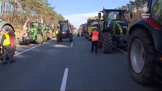 ''Wydarzenia'': Blokada autostrady A2 do Niemiec. Rolnicy chcą spotkania z premierem