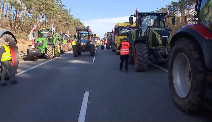 ''Wydarzenia'': Blokada autostrady A2 do Niemiec. Rolnicy chcą spotkania z premierem