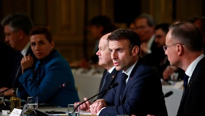Europejscy przywódcy w Paryżu. Macron o "twardych decyzjach"