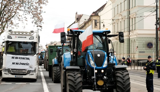 Protest rolników. Demonstranci sparaliżują centrum Warszawy