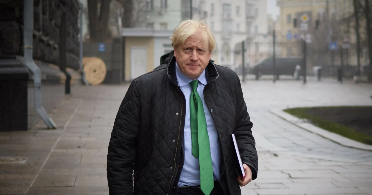 Boris Johnson w Kijowie. Zdjęcie ilustracyjne