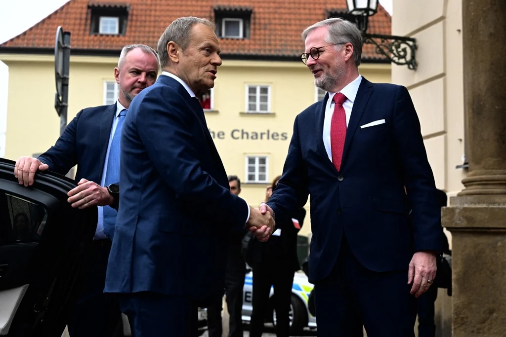 Premierzy Polski i Czech: Donald Tusk i Petr Fiala