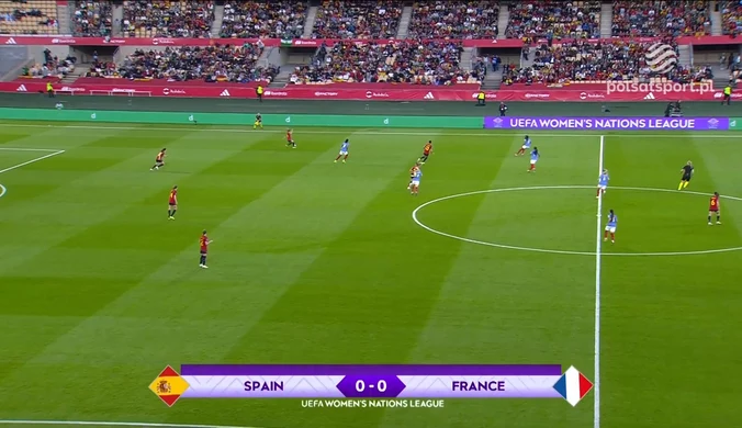 Finał Ligi Narodów kobiet: Hiszpania - Francja 2:0. WIDEO