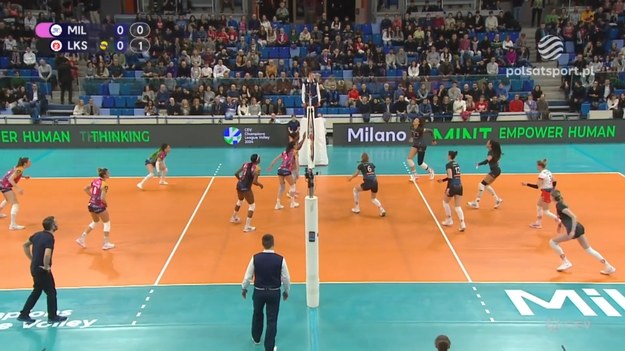 Allianz Vero Volley Mediolan - ŁKS Commercecon Łódź 3:0. Skrót meczu.

