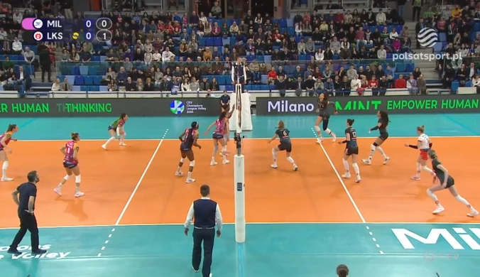 Allianz Vero Volley Mediolan - ŁKS Commercecon Łódź 3:0. Skrót meczu. WIDEO