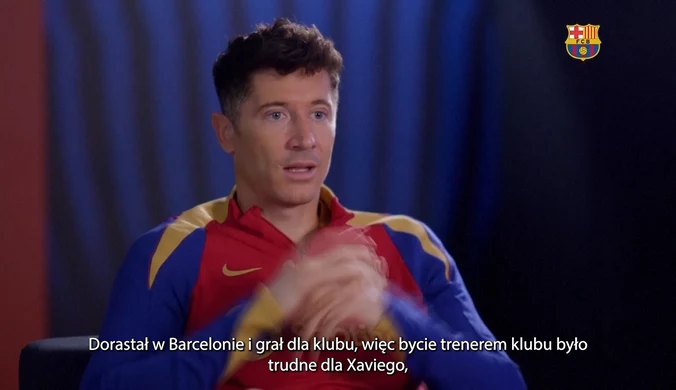 "To było dla niego trudne" - Lewandowski o okresie trenerskim Xaviego w Barcelonie. WIDEO